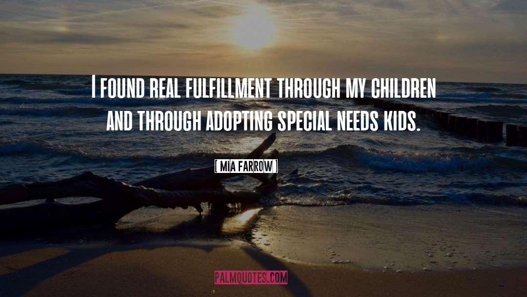 Special Needs quotes by Mia Farrow