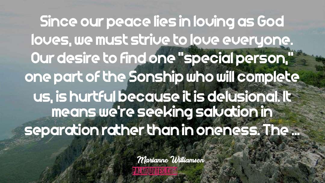 Special Person quotes by Marianne Williamson
