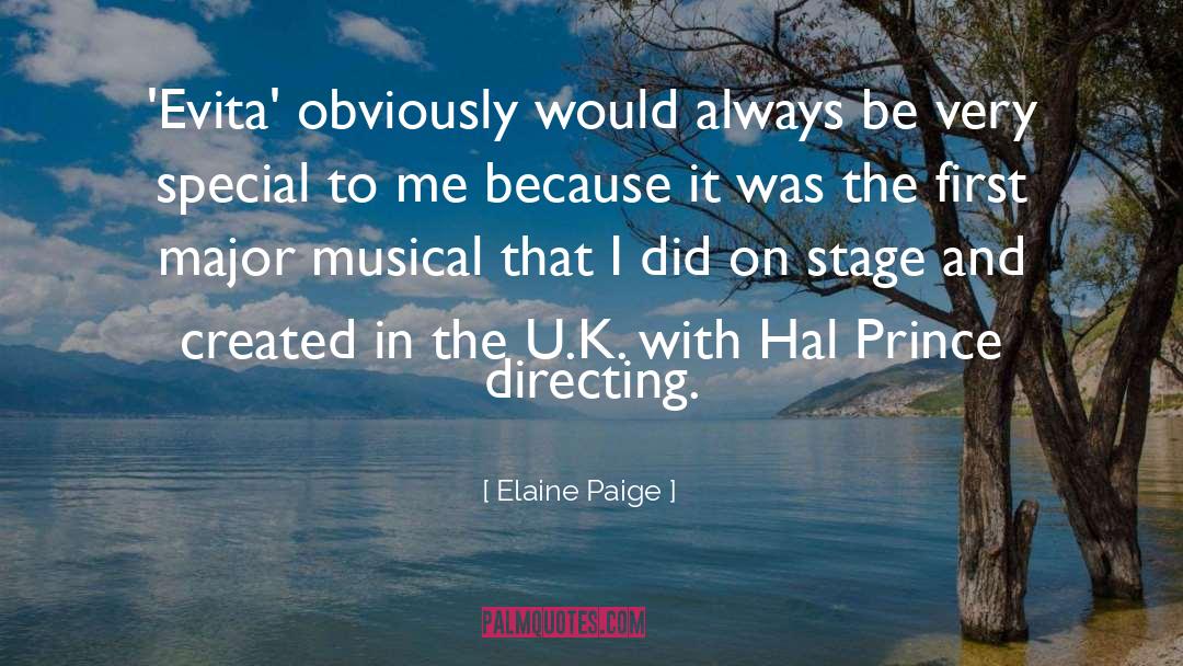 Special To Me quotes by Elaine Paige