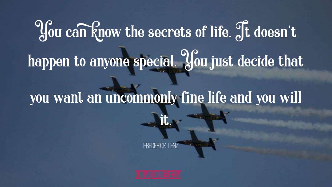 Special You quotes by Frederick Lenz