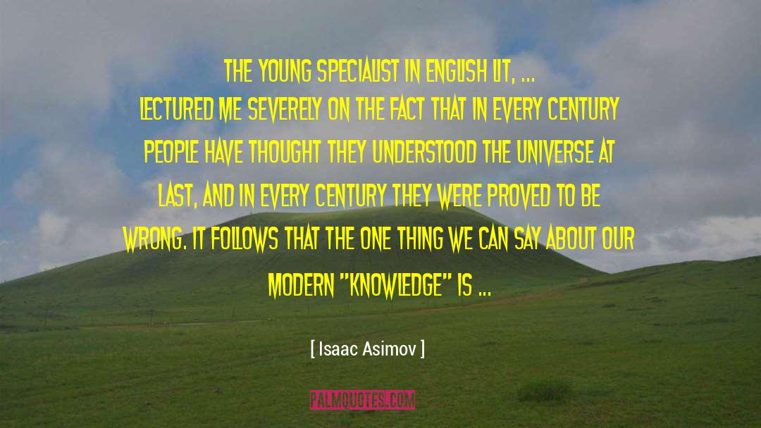 Specialist quotes by Isaac Asimov