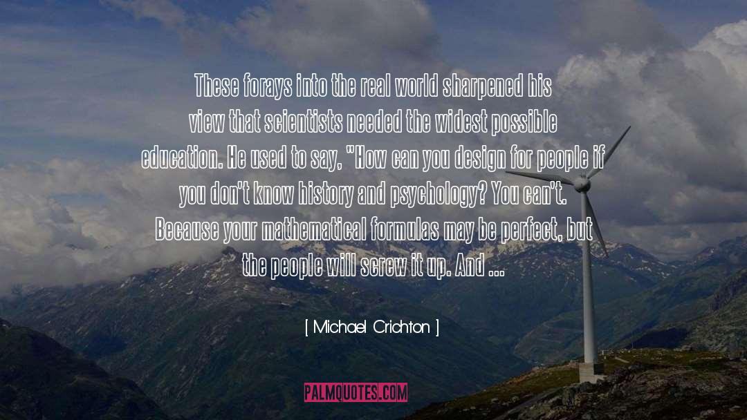 Specialists quotes by Michael Crichton