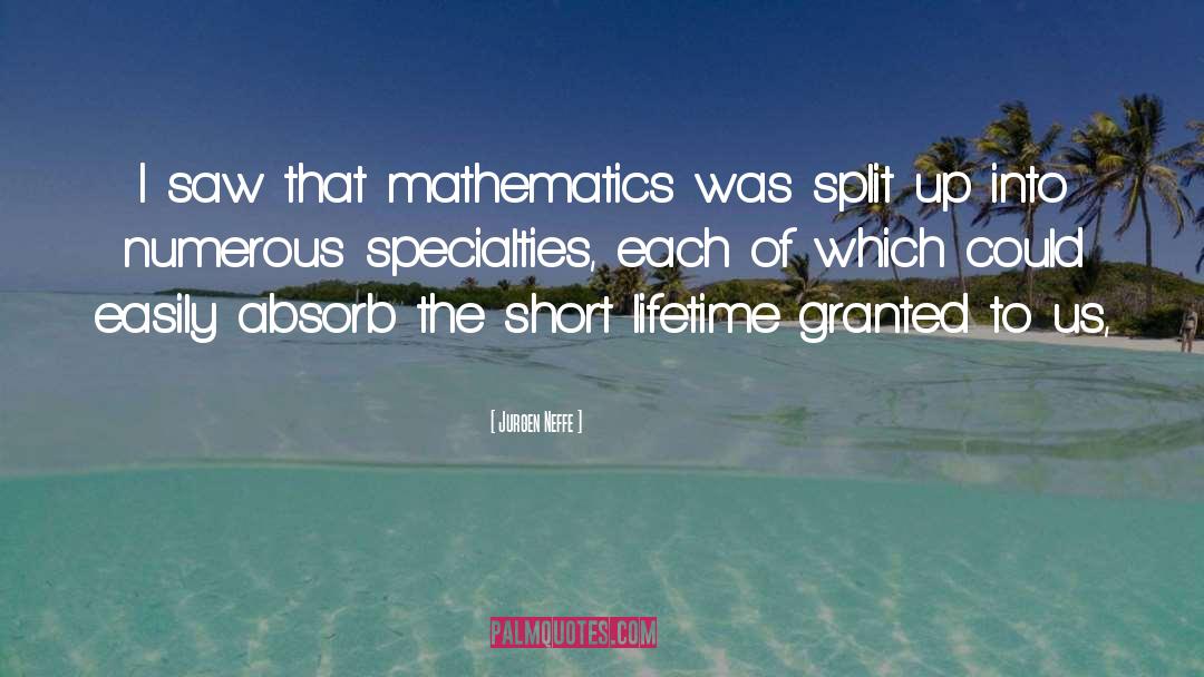 Specialties quotes by Jurgen Neffe