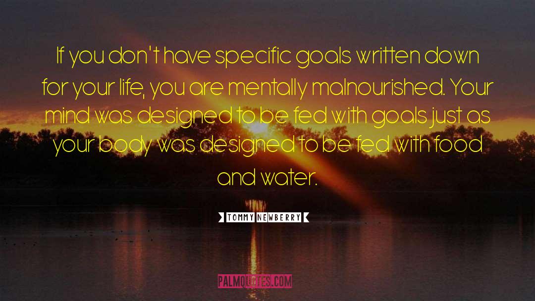 Specific Goals quotes by Tommy Newberry