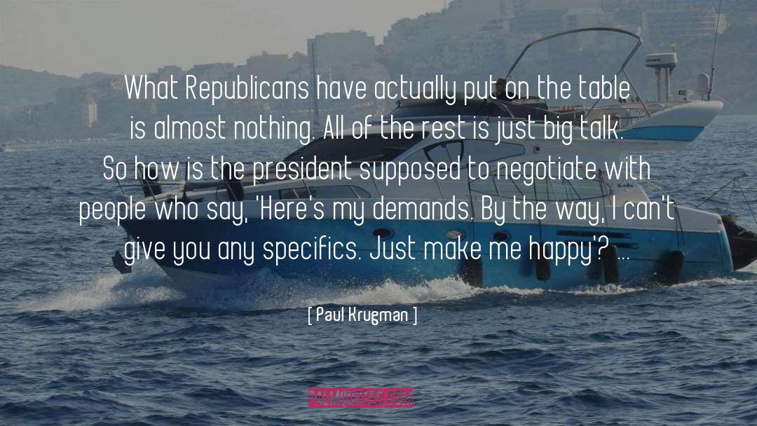 Specifics quotes by Paul Krugman