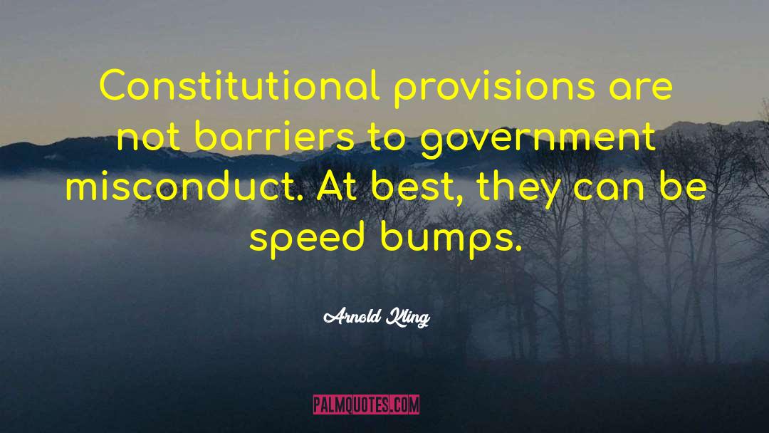 Speed Bumps quotes by Arnold Kling