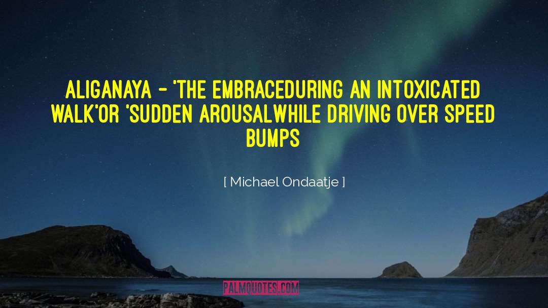 Speed Bumps quotes by Michael Ondaatje