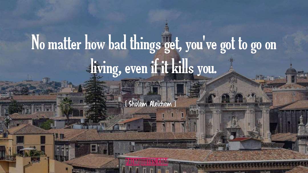 Speed Kills quotes by Sholem Aleichem