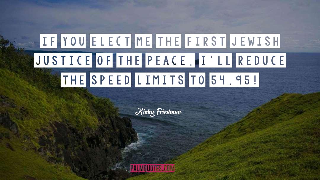 Speed Limits quotes by Kinky Friedman