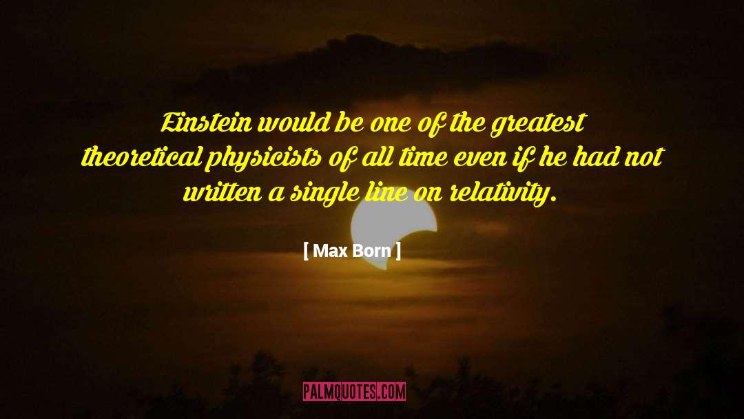 Speed Of Time quotes by Max Born