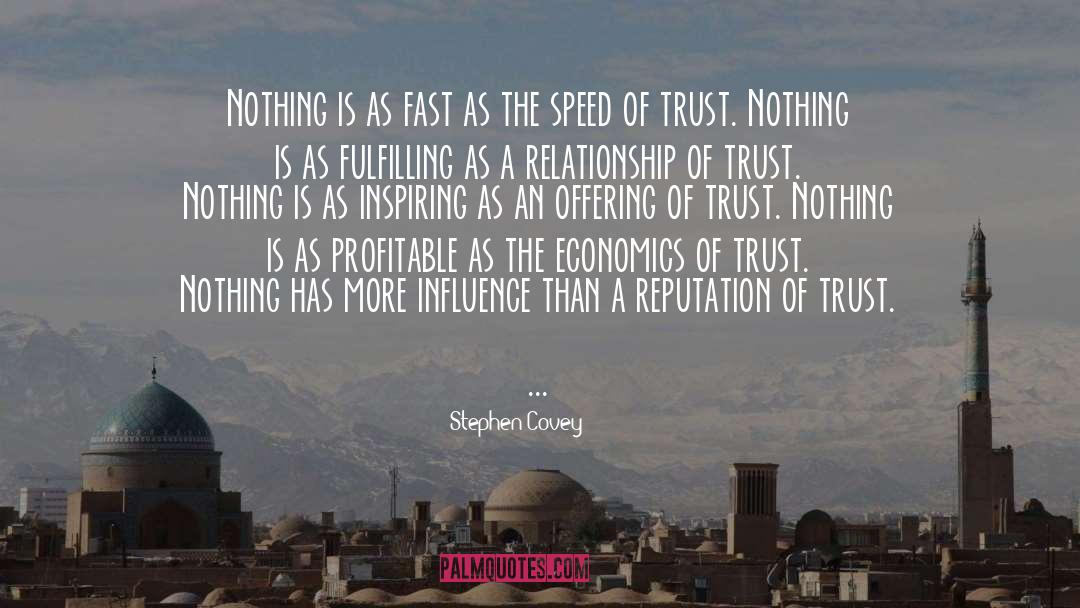Speed Of Trust quotes by Stephen Covey