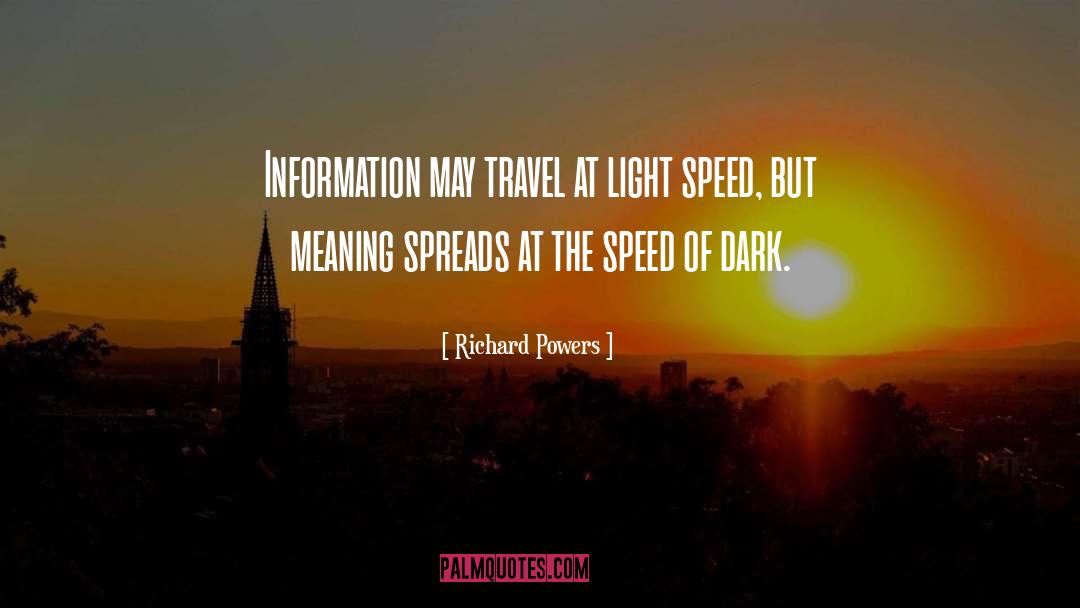 Speed quotes by Richard Powers