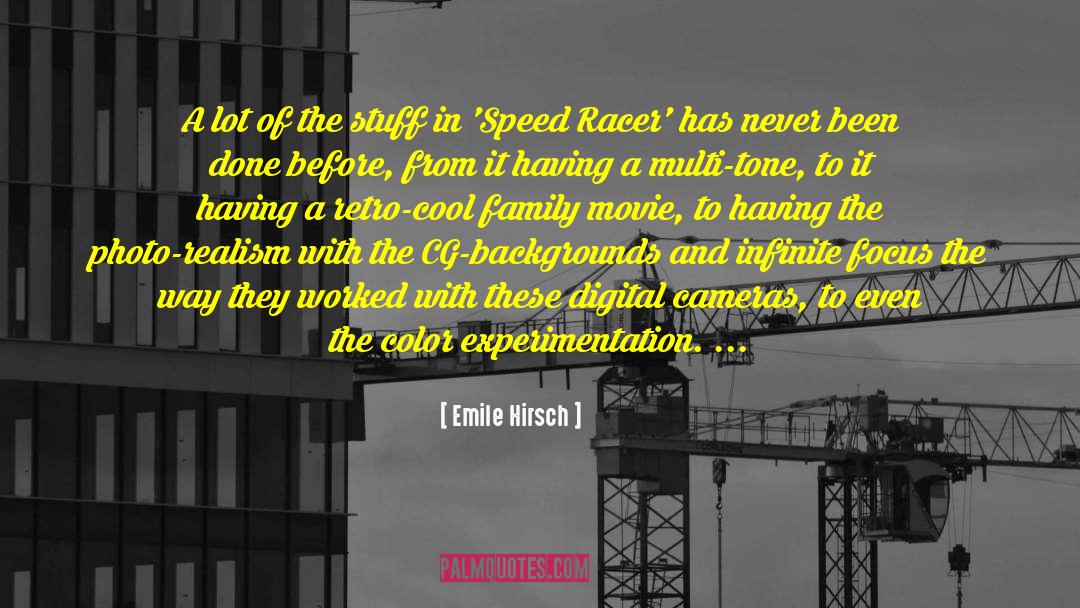 Speed Racer quotes by Emile Hirsch
