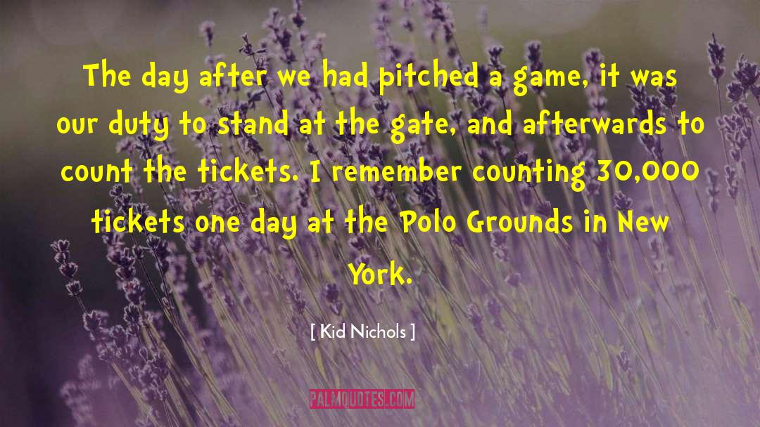 Speeding Tickets quotes by Kid Nichols