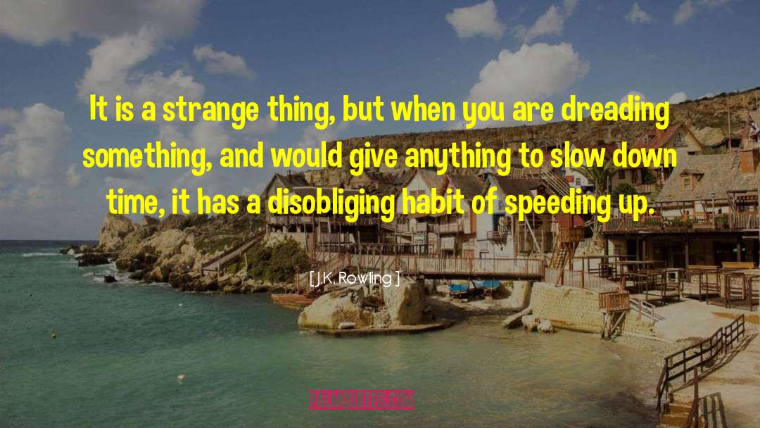 Speeding Up quotes by J.K. Rowling