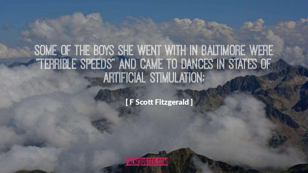 Speeds quotes by F Scott Fitzgerald