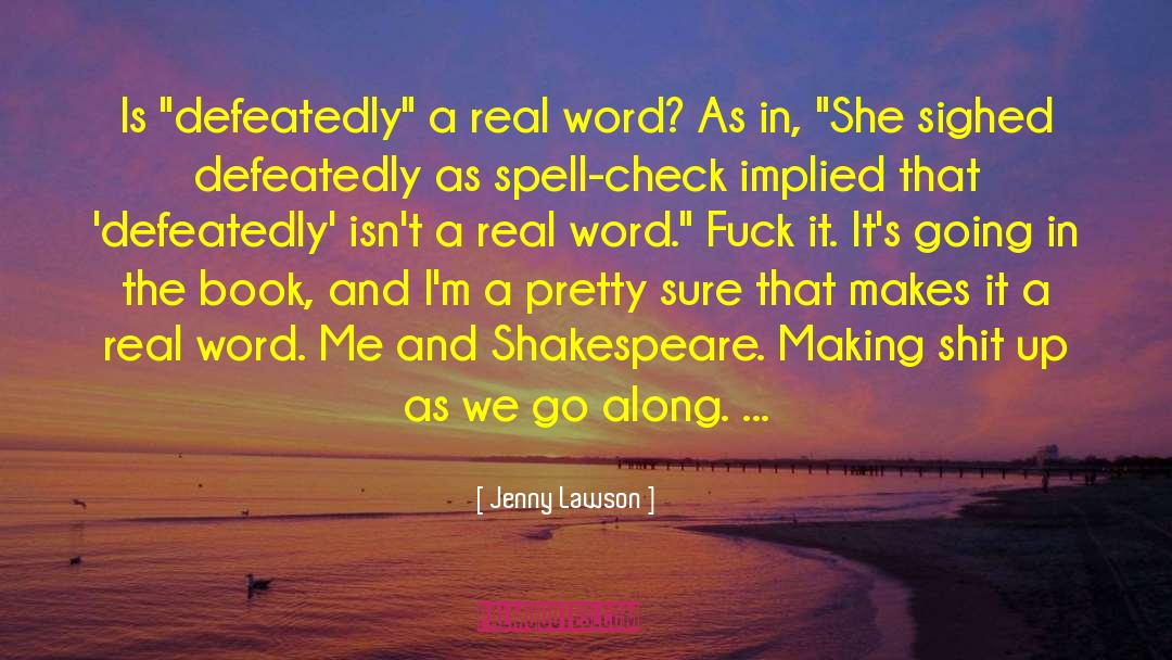 Spell Check quotes by Jenny Lawson