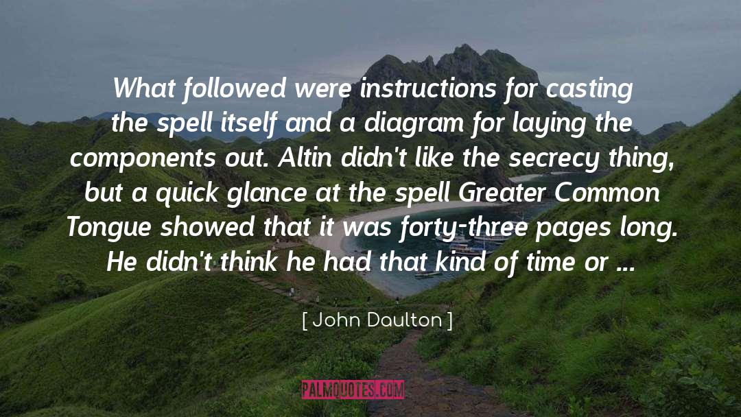 Spell Crest quotes by John Daulton