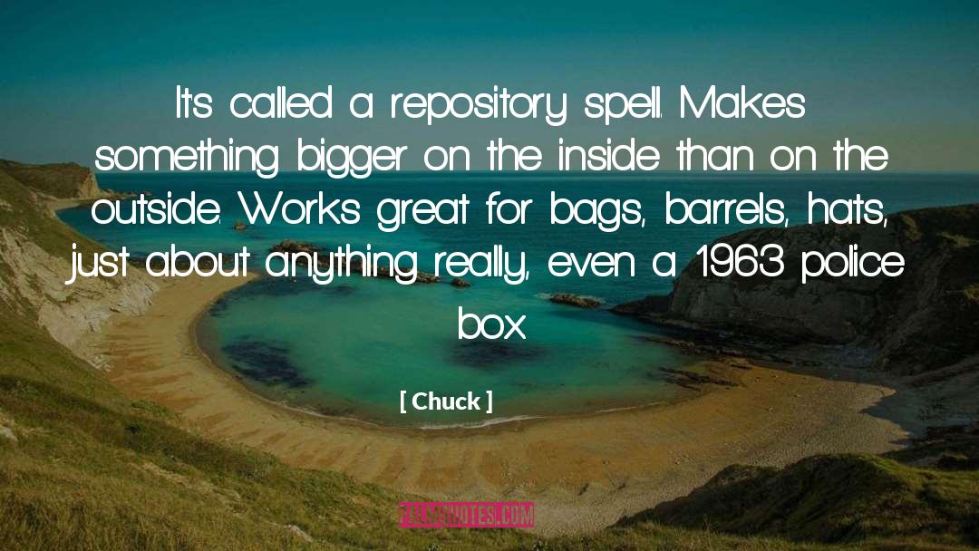 Spell quotes by Chuck