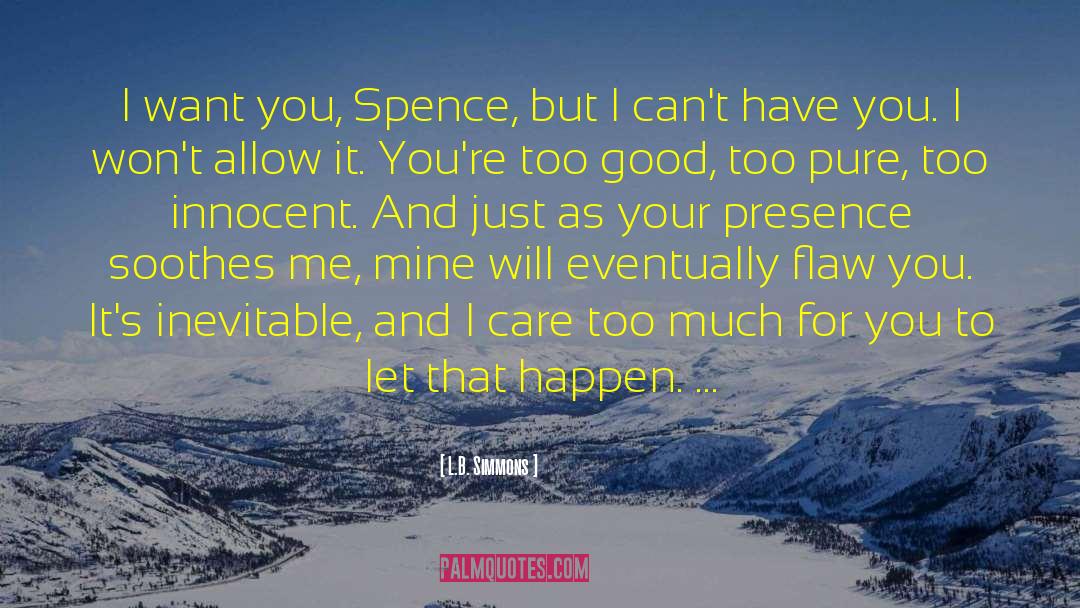 Spence quotes by L.B. Simmons