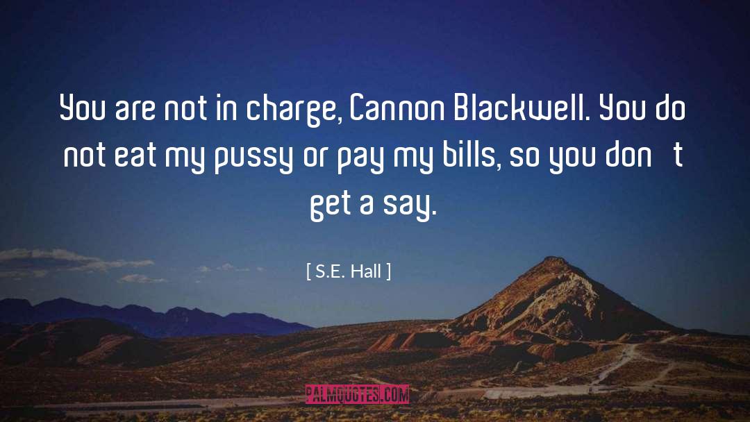 Spencer Blackwell quotes by S.E. Hall