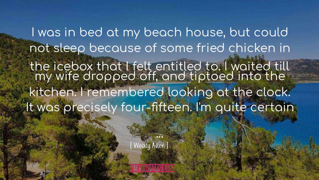 Spending Time At The Beach quotes by Woody Allen