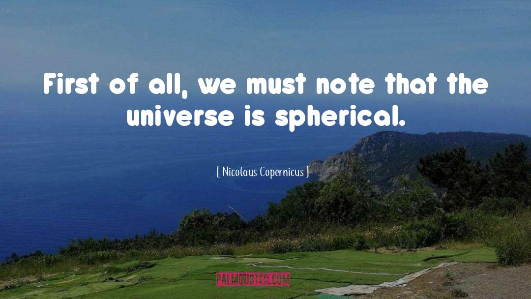 Spherical quotes by Nicolaus Copernicus
