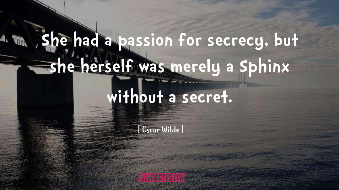 Sphinx Without A Secret quotes by Oscar Wilde
