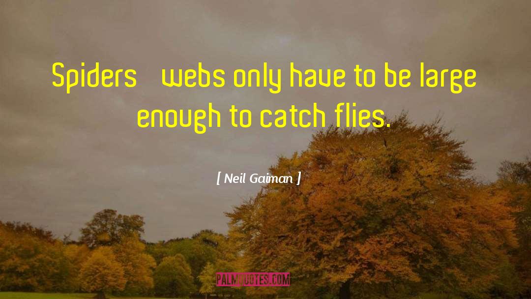 Spider Web quotes by Neil Gaiman