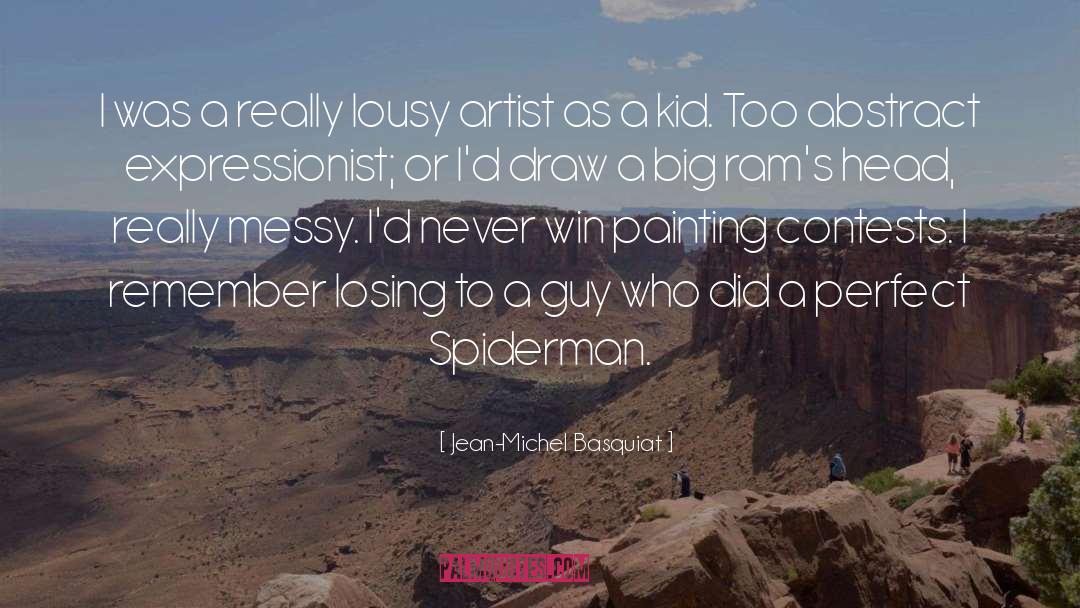 Spiderman quotes by Jean-Michel Basquiat