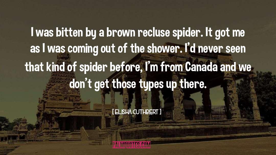 Spiders quotes by Elisha Cuthbert