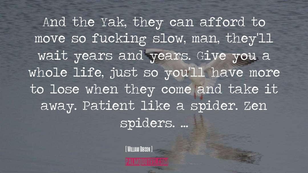 Spiders quotes by William Gibson