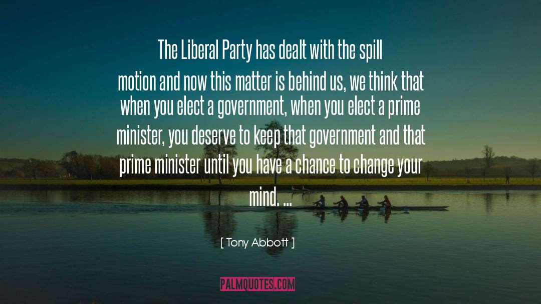 Spill quotes by Tony Abbott