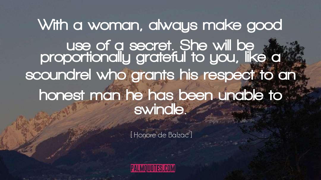 Spilling A Secret quotes by Honore De Balzac