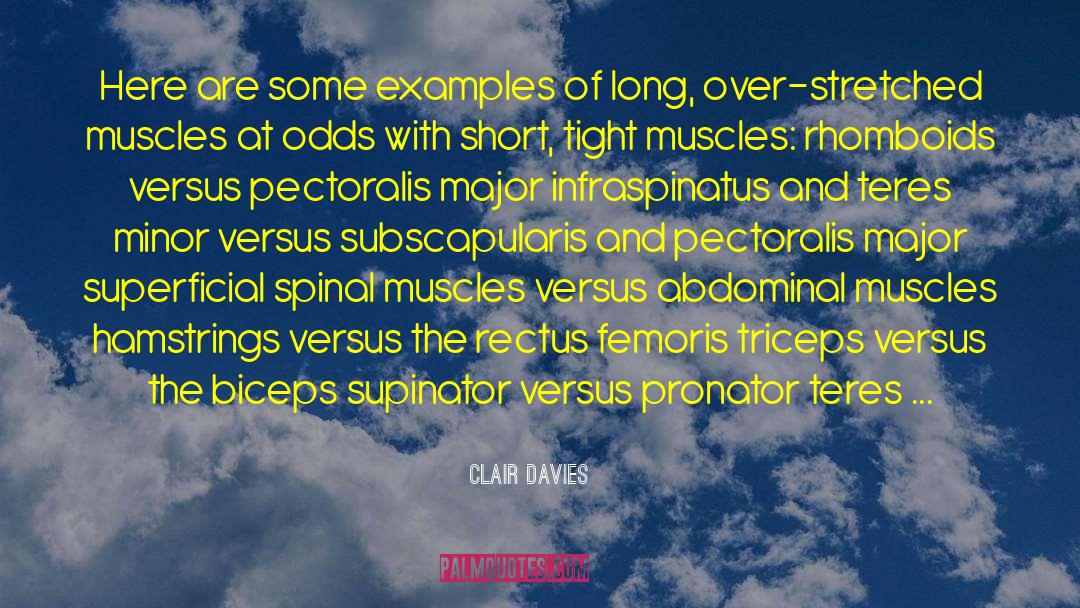 Spinal quotes by Clair Davies