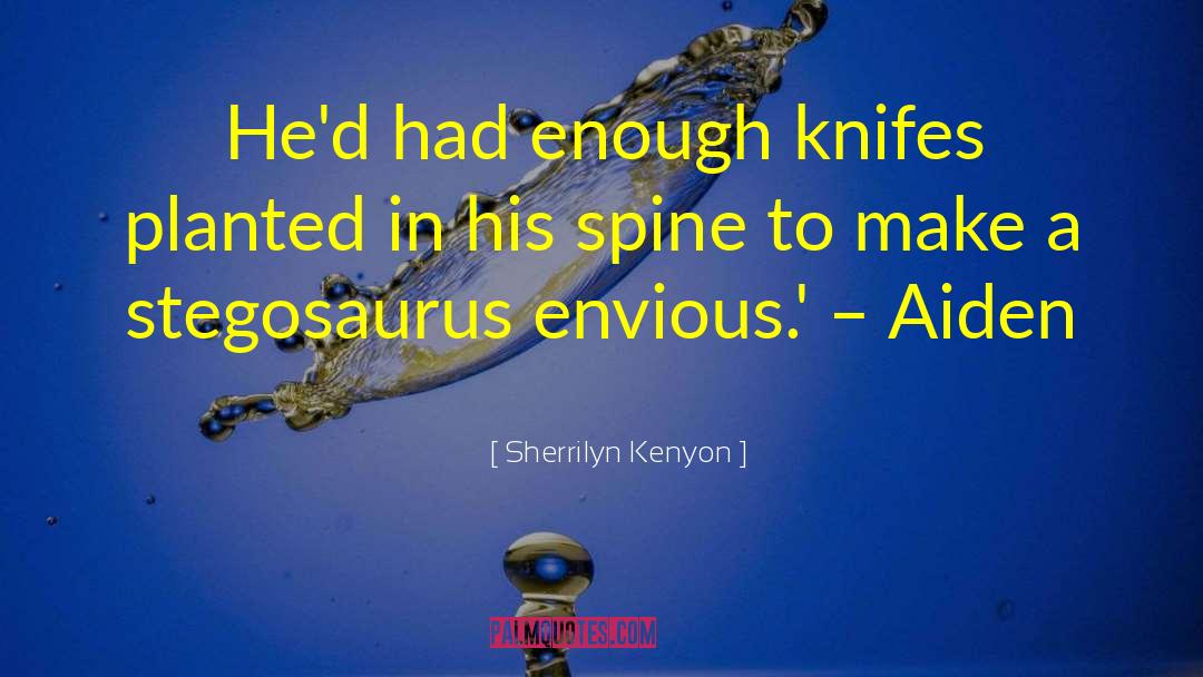 Spine Surgeon quotes by Sherrilyn Kenyon