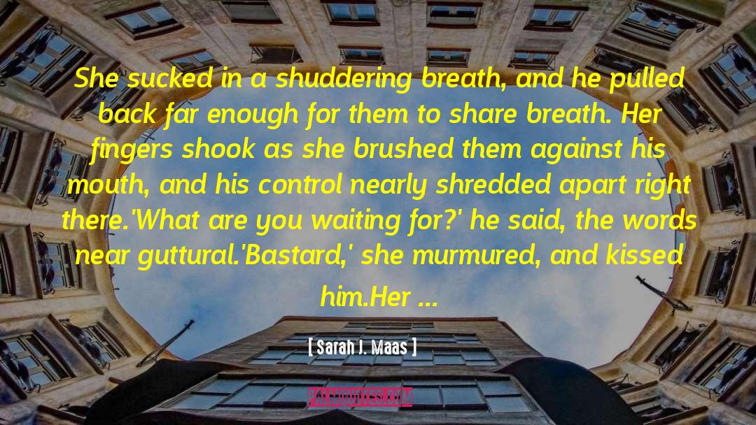 Spinning Out Of Control quotes by Sarah J. Maas