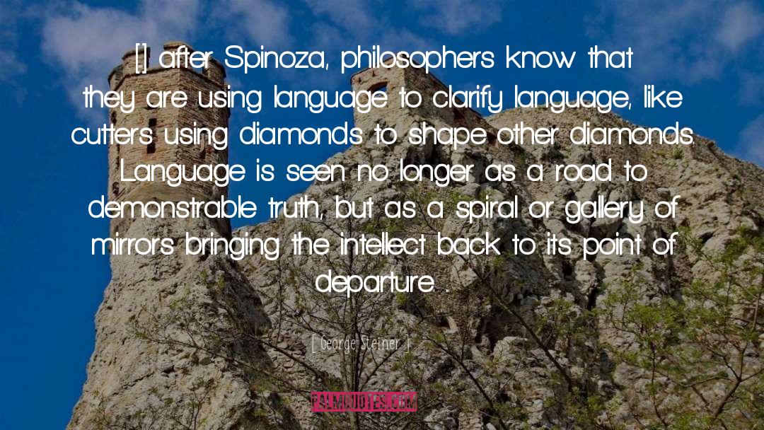 Spinoza quotes by George Steiner