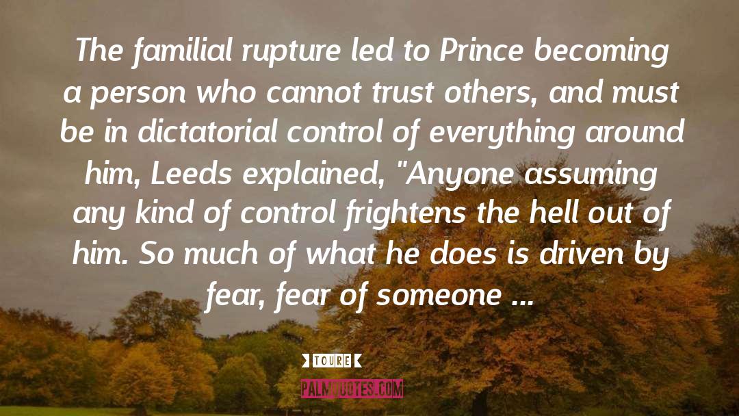 Spiraling Out Of Control quotes by Toure