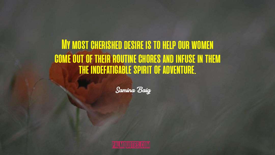 Spirit Of Adventure quotes by Samina Baig