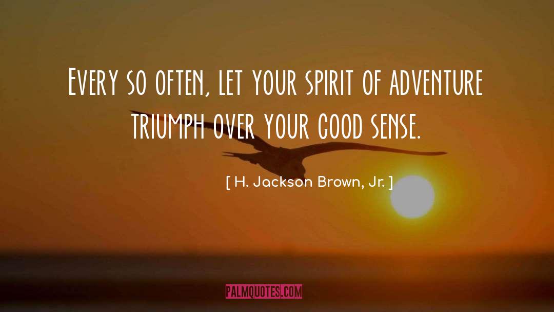 Spirit Of Adventure quotes by H. Jackson Brown, Jr.
