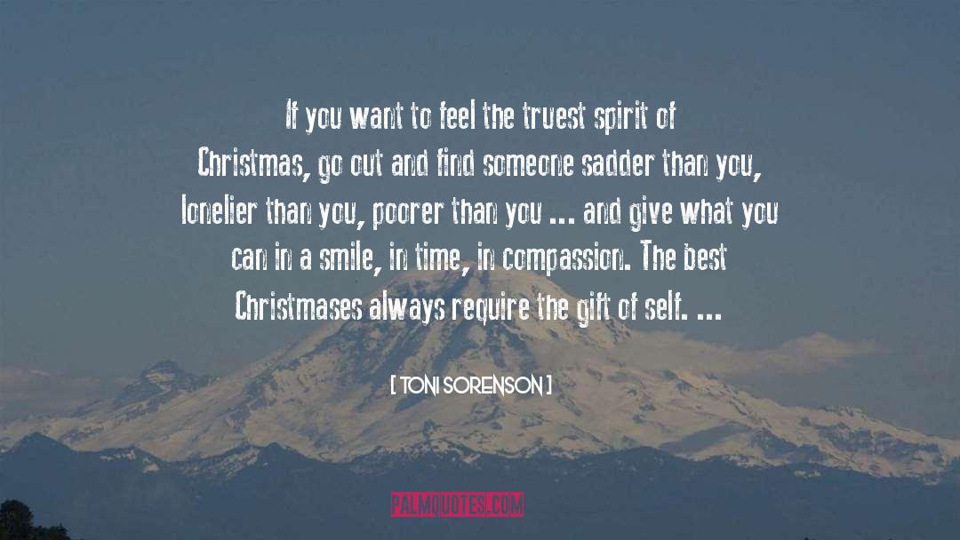 Spirit Of Christmas quotes by Toni Sorenson
