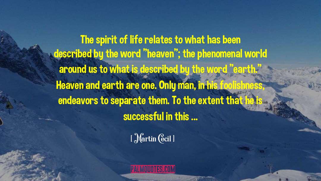 Spirit Of Life quotes by Martin Cecil