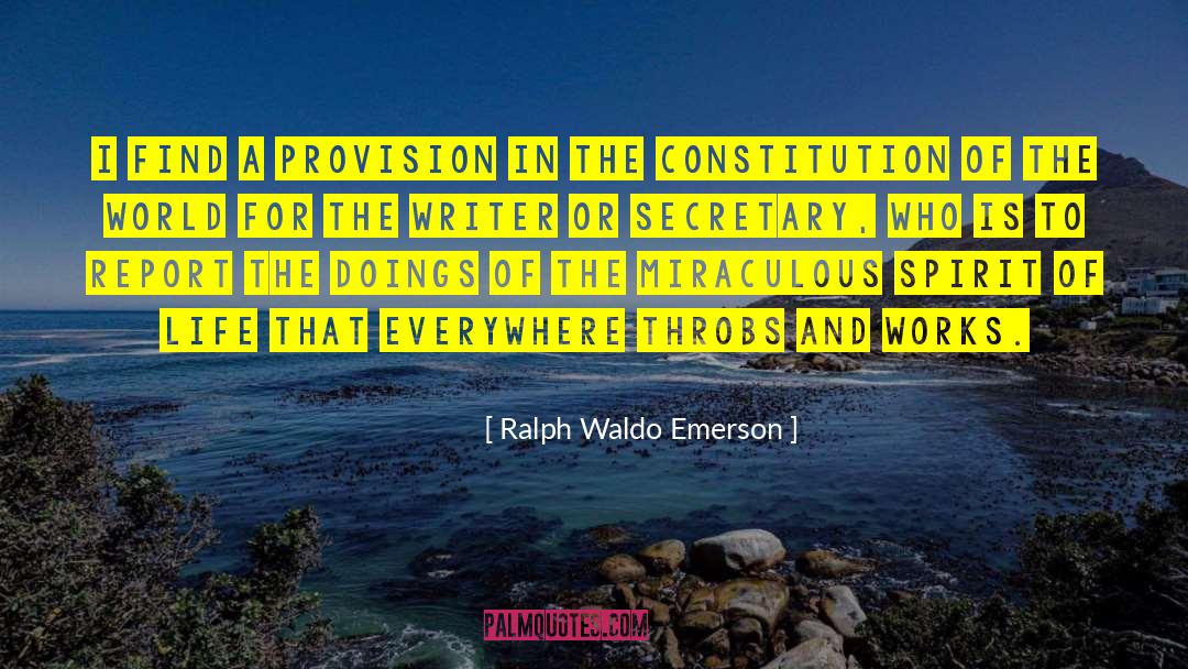 Spirit Of Life quotes by Ralph Waldo Emerson