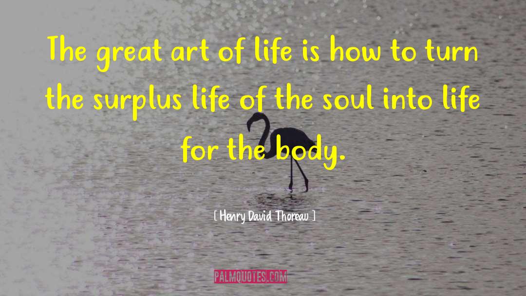 Spirit Soul Body quotes by Henry David Thoreau