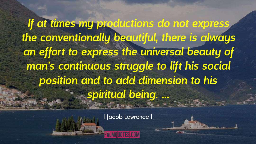 Spiritual Beings quotes by Jacob Lawrence