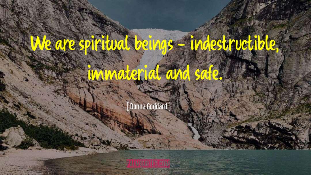 Spiritual Beings quotes by Donna Goddard