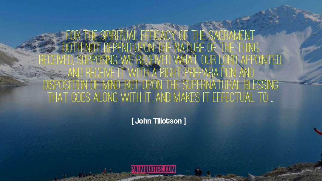 Spiritual Blessing quotes by John Tillotson