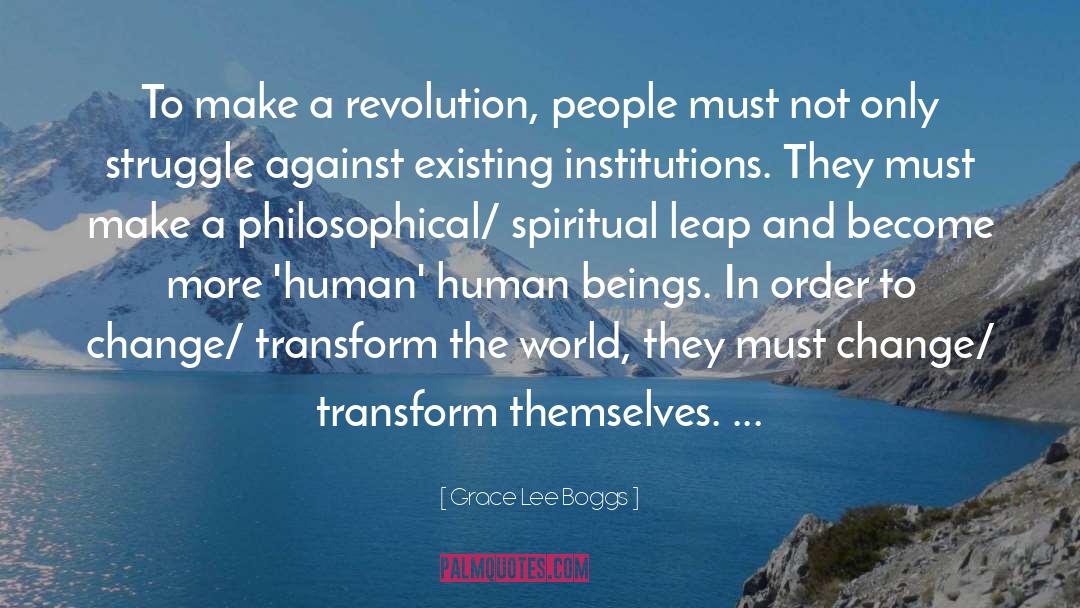 Spiritual Book quotes by Grace Lee Boggs