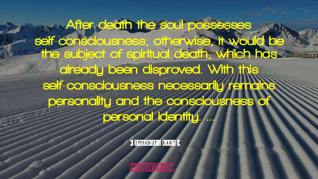 Spiritual Death quotes by Immanuel Kant